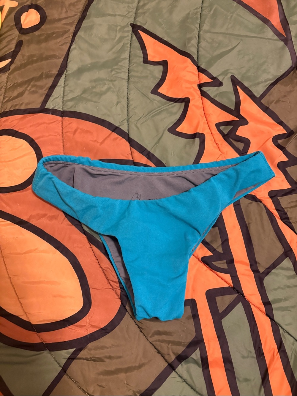 Jolyn Manhattan Turquoise Swim Bottom with Gray Lining